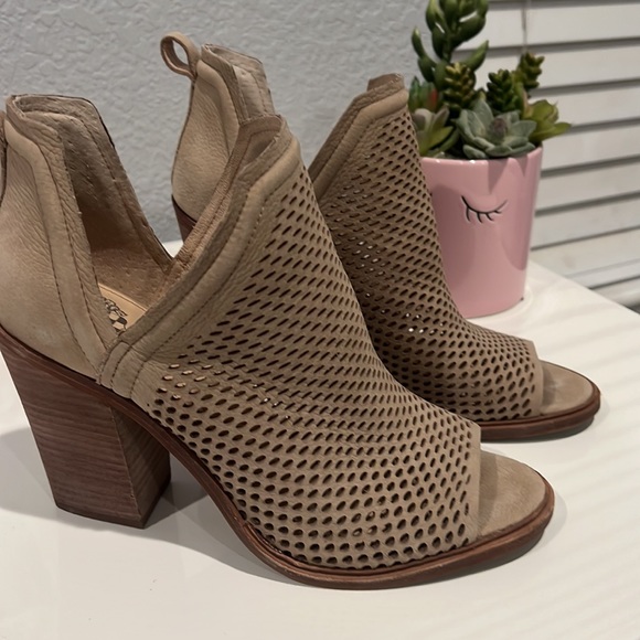 Vince Camuto Block Heel Open Toe Bootie - Picture 2 of 3